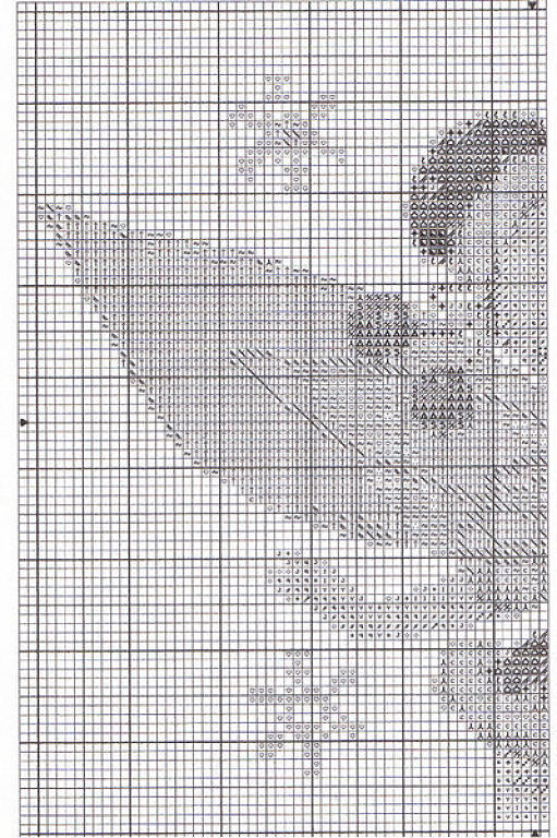 Schema punto croce Trik natale 3