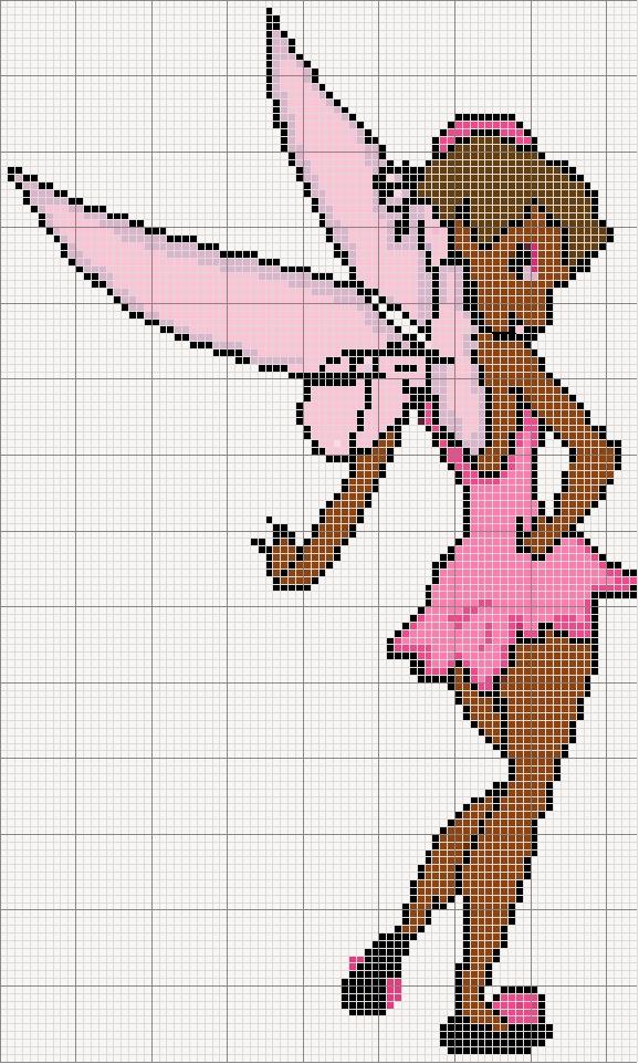 Schema punto croce Trilly nera