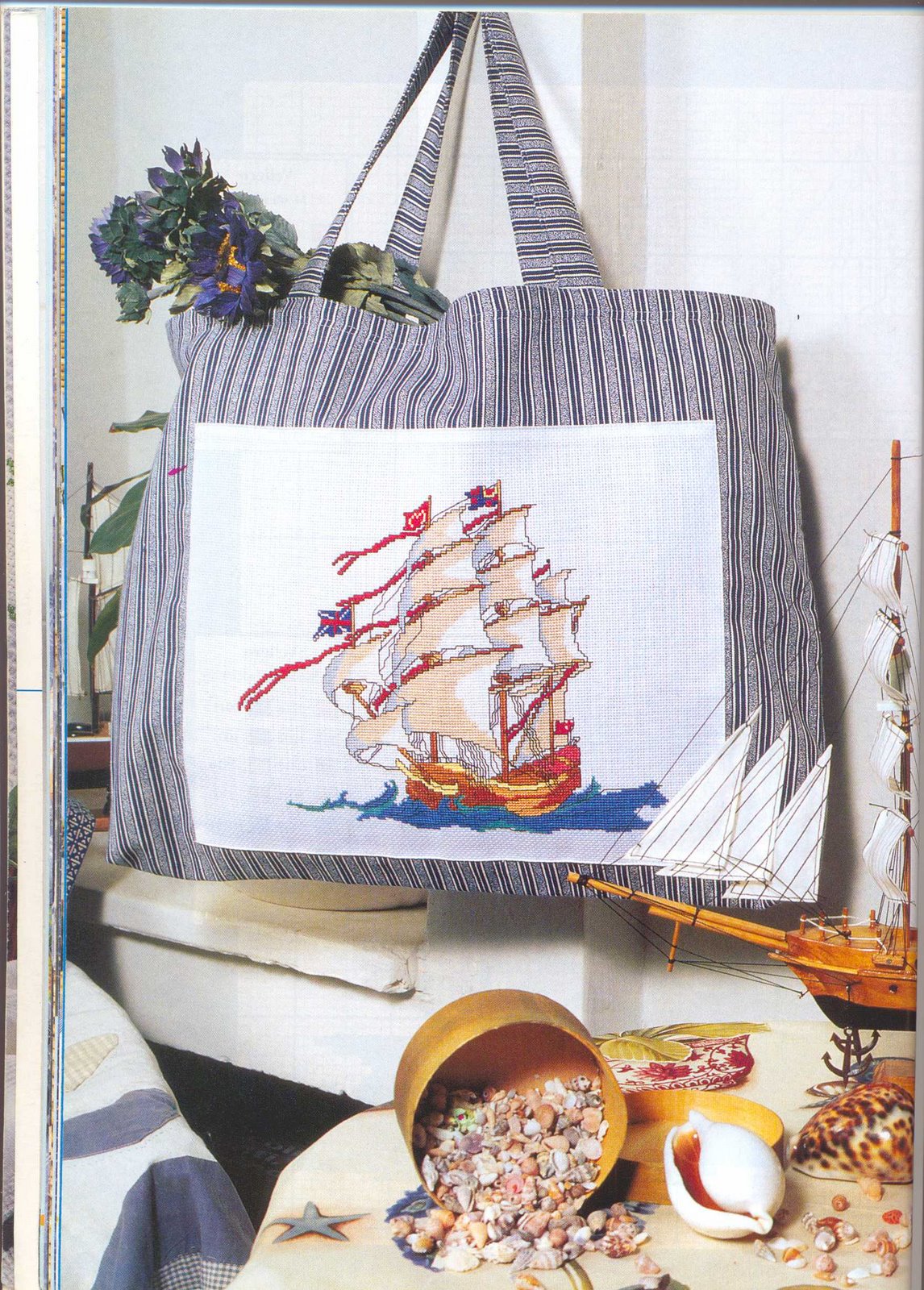 Schema punto croce Veliero 3