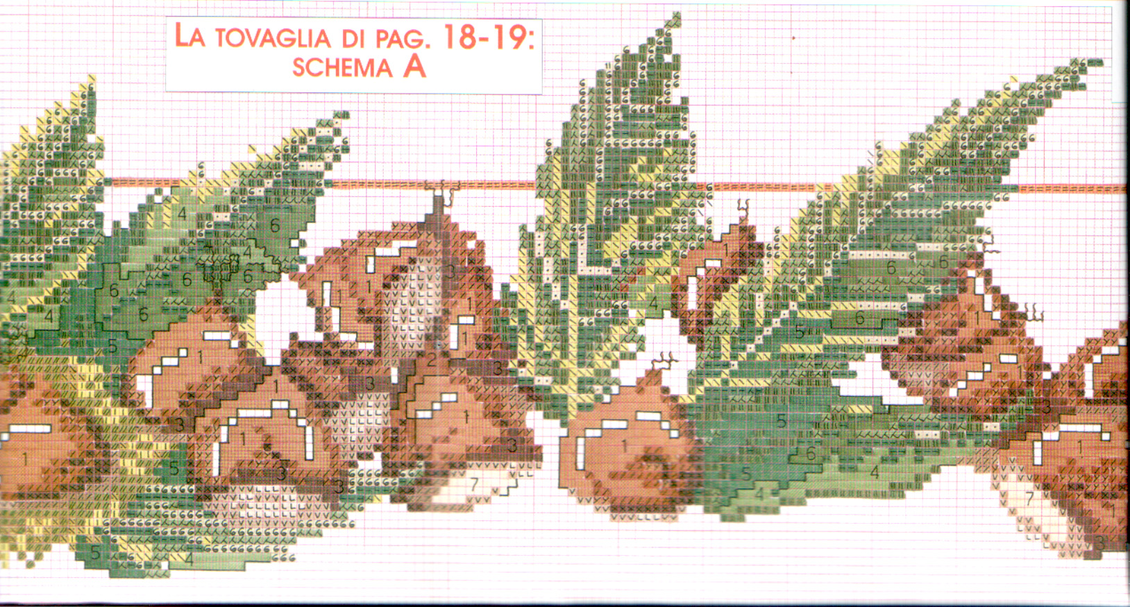 Schema punto croce Castagne 02