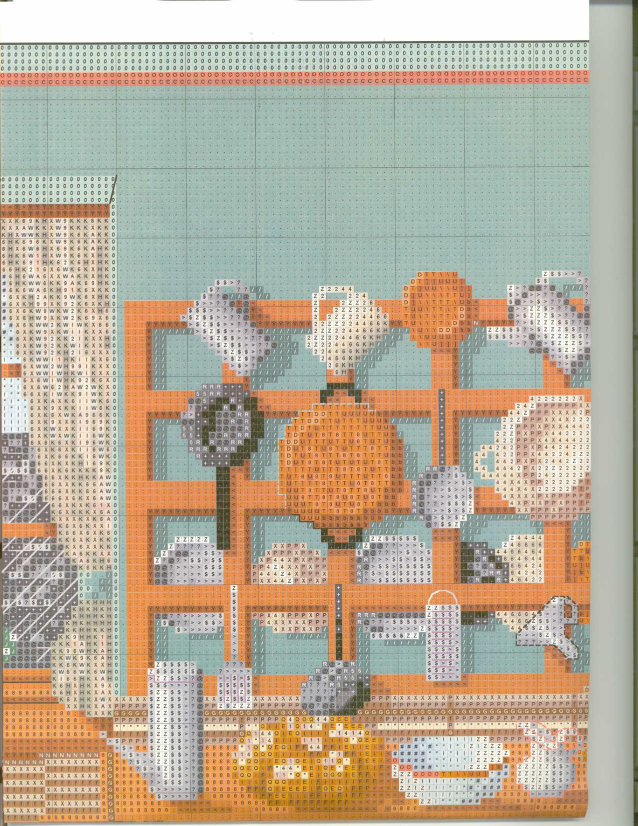 Schema punto croce Cucina Imperiale 03