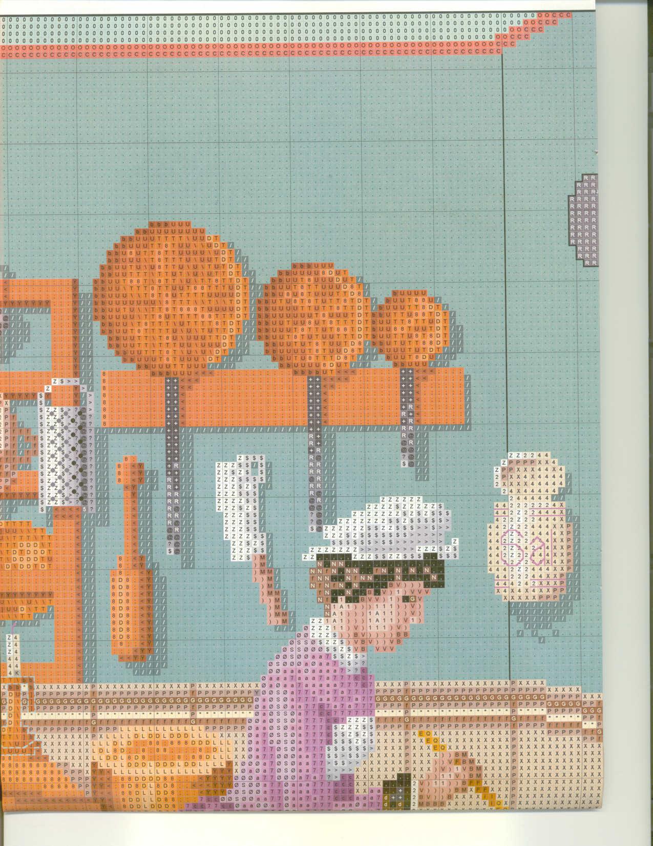 Schema punto croce Cucina Imperiale 04