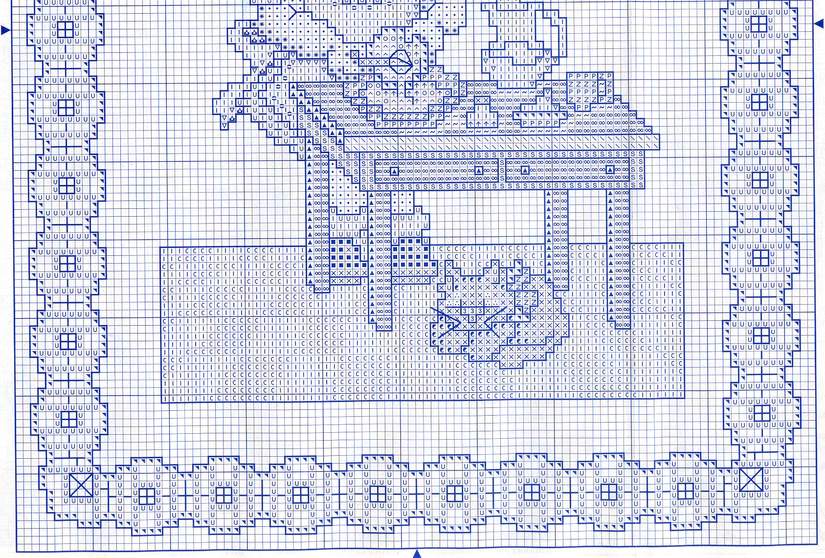 Schema punto croce Cuoca Bambina 03