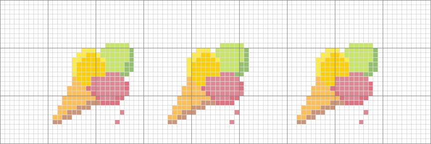 Schema punto croce Gelati