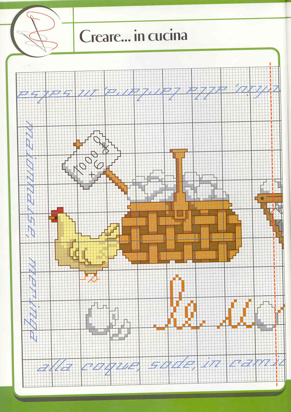 Schema punto croce Le Uova 02