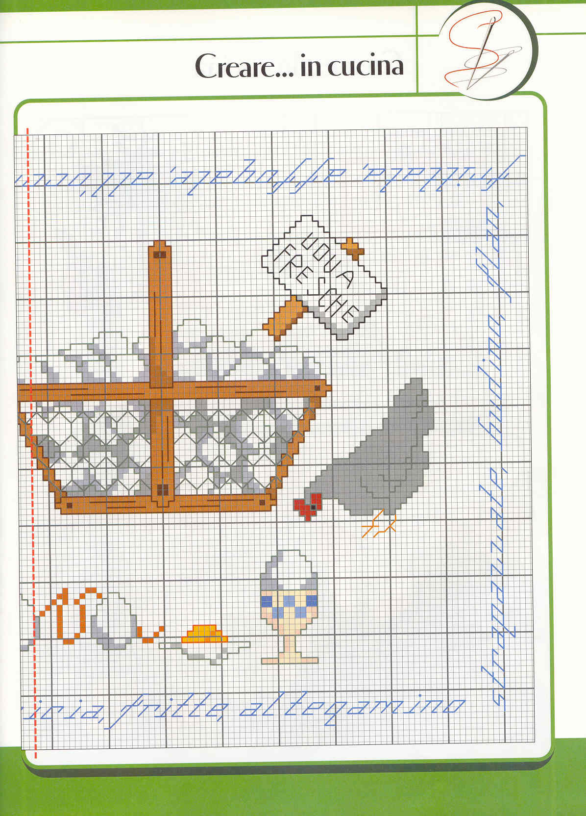 Schema punto croce Le Uova 03