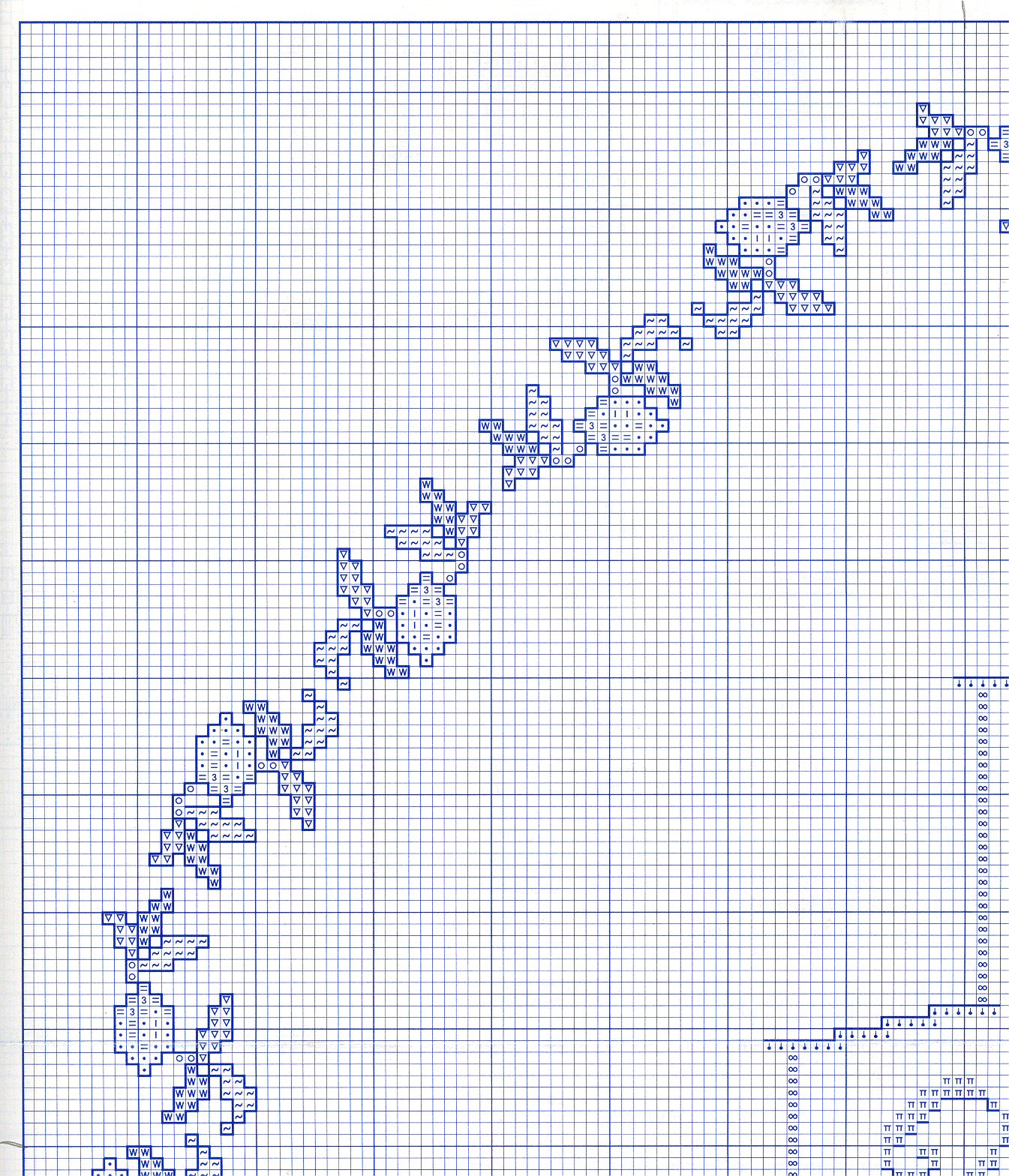 Schema punto croce Paella Valenciana 02