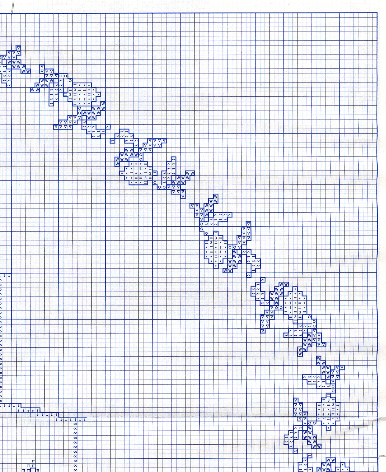 Schema punto croce Paella Valenciana 04