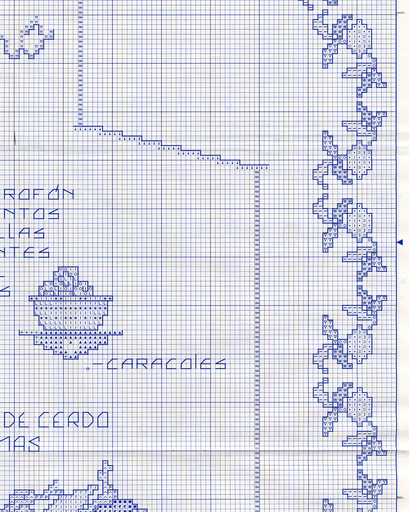 Schema punto croce Paella Valenciana 07