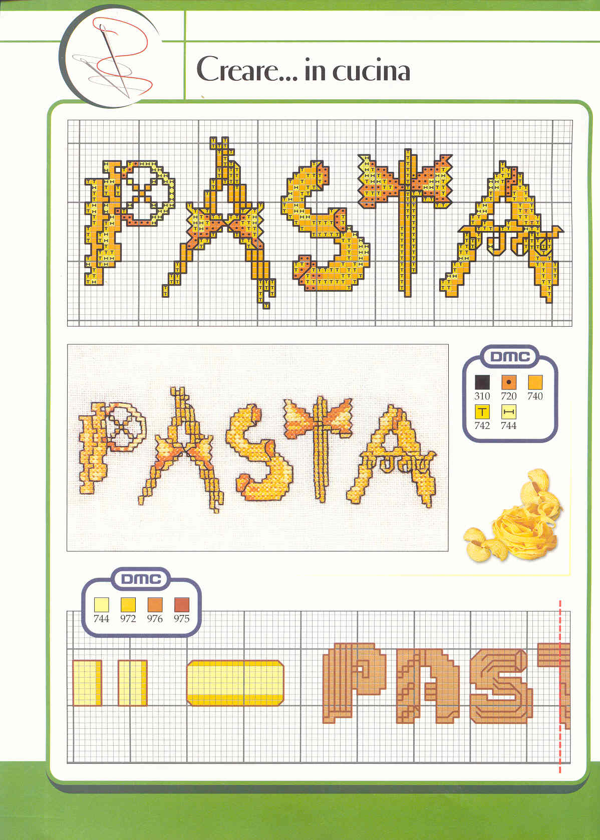 Schema punto croce Pasta 01
