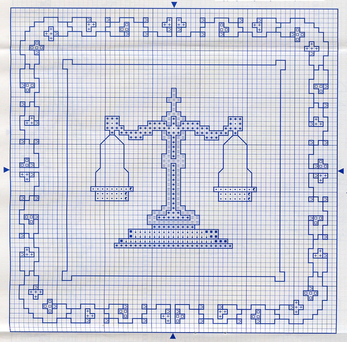 Schema punto croce Porta Pane 02