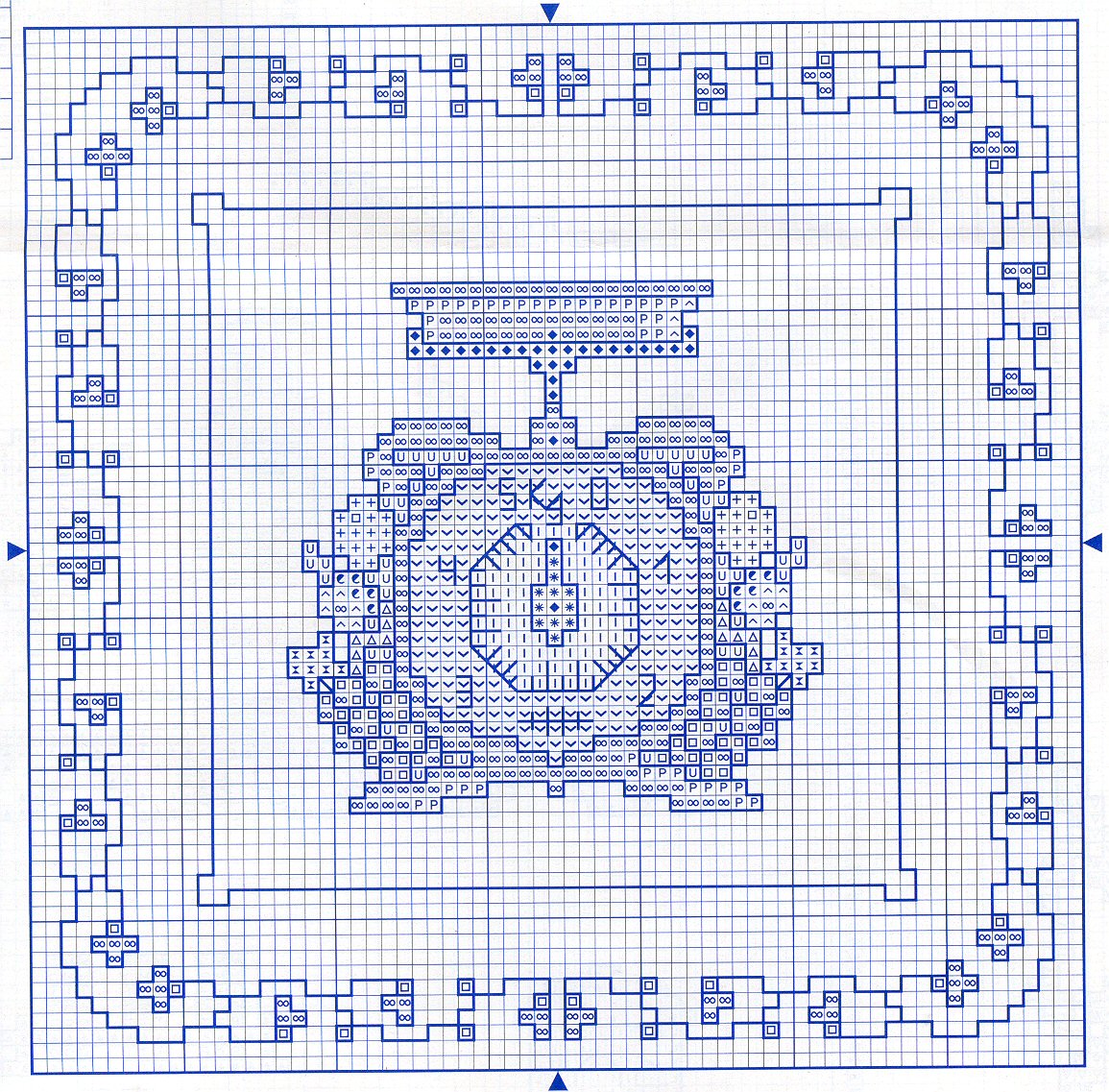 Schema punto croce Porta Pane 05