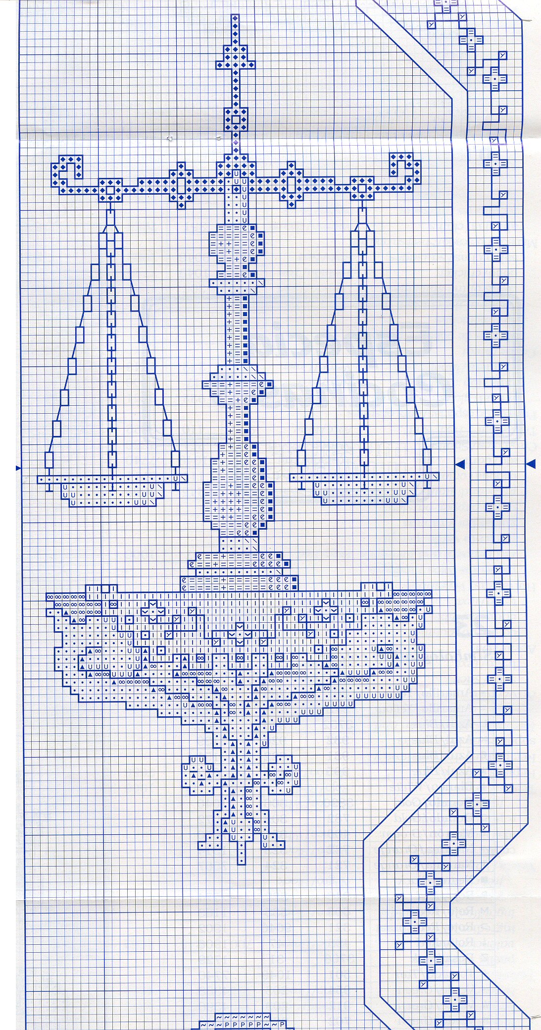 Schema punto croce Porta Pane 08