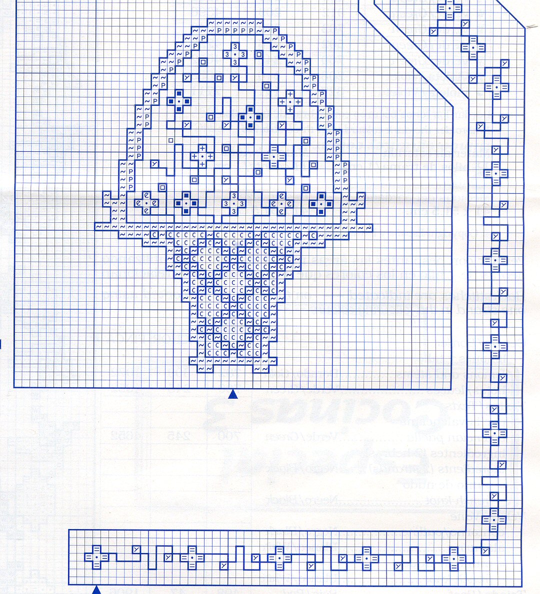 Schema punto croce Porta Pane 09