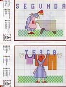 Schema punto croce Casalinga