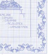 Schema punto croce Paella Valenciana 10