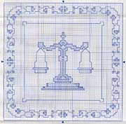 Schema punto croce Porta Pane 02