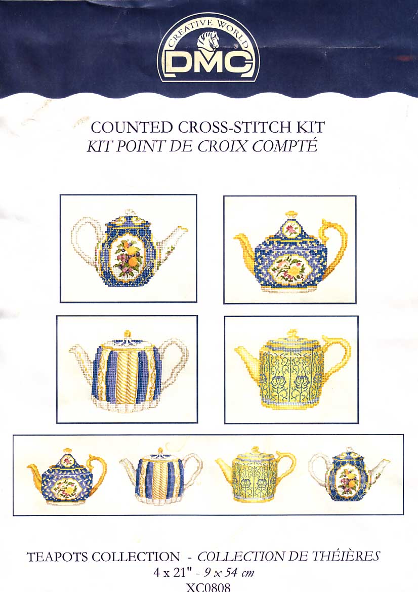 Schema punto croce Teapots Collection 01