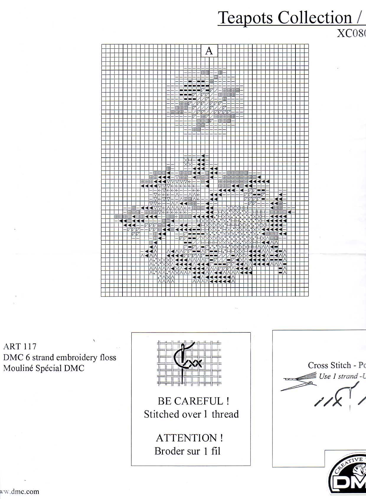 Schema punto croce Teapots Collection 02
