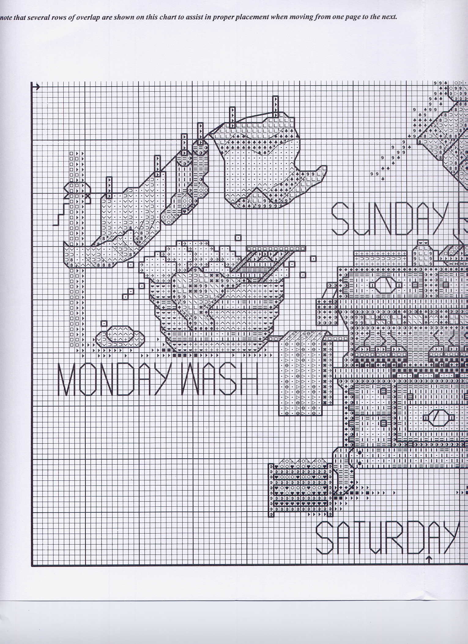 Schema punto croce Womens Work 06