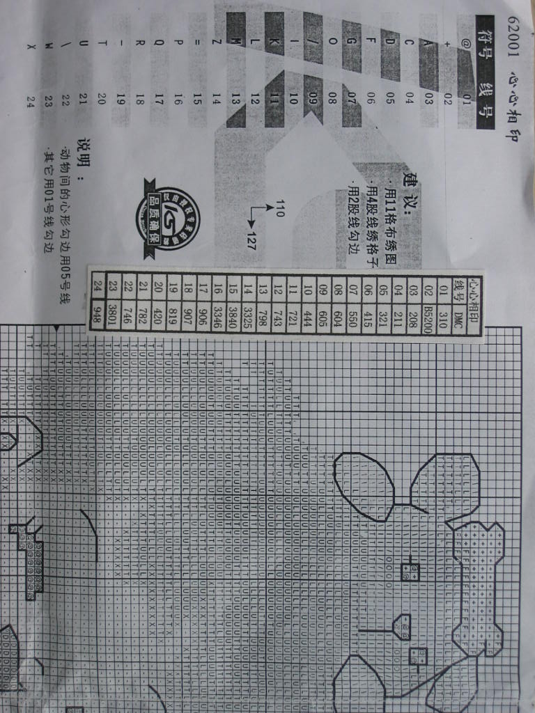 Schema punto croce Bimbi Giapponesi 02