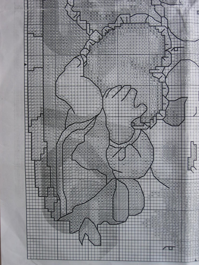 Schema punto croce Bimbi Giapponesi 04