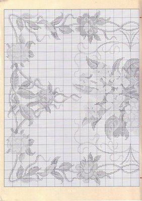 Schema punto croce Camelie 04