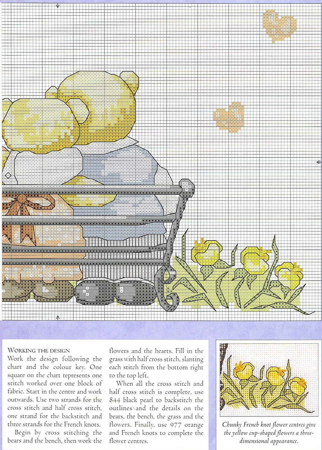Schema punto croce Caramella Con Orsi 03