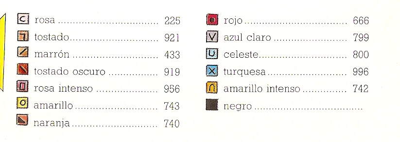 Schema punto croce Cuscini Bimba Luna 04