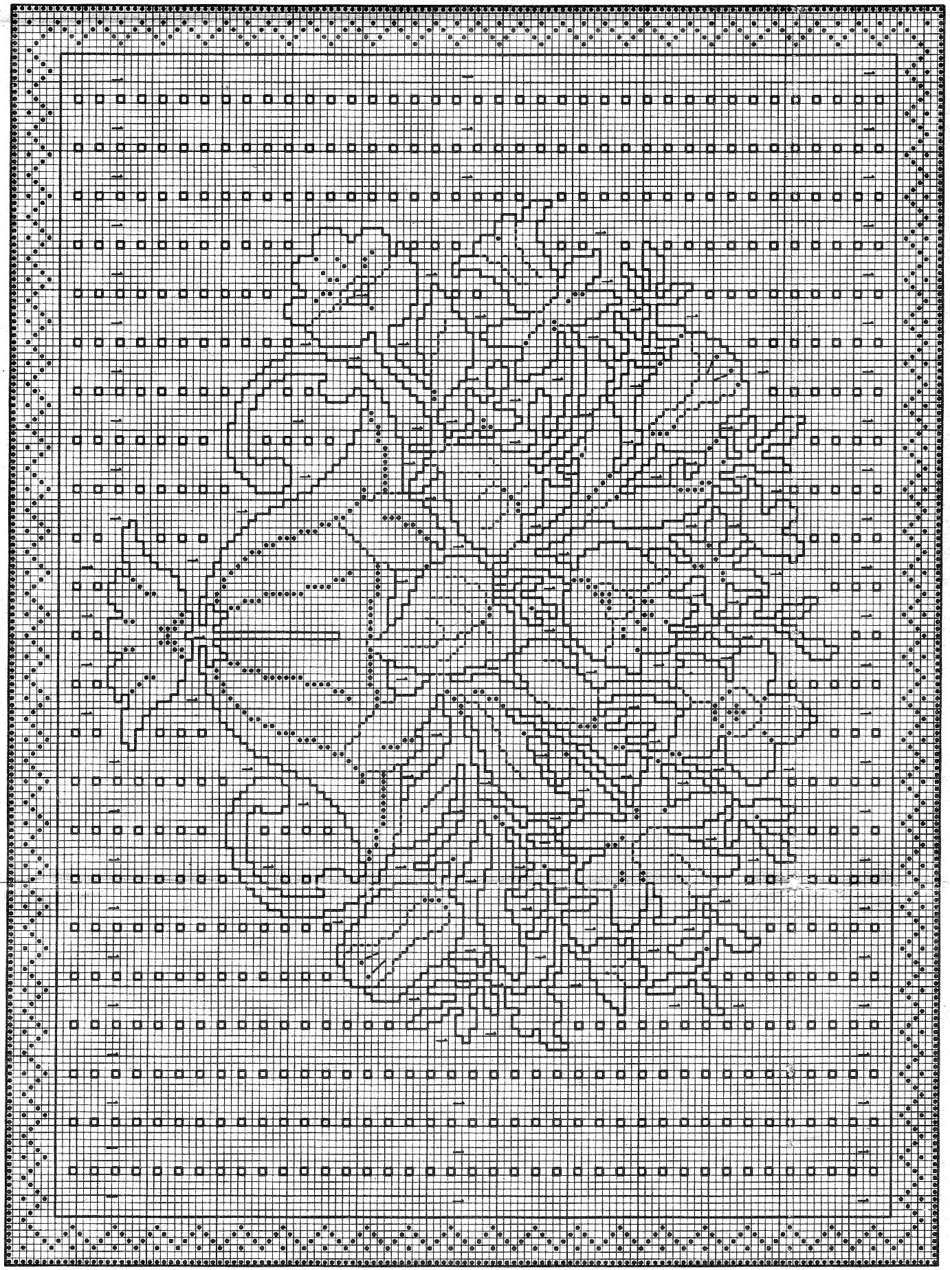 Schema punto croce Cuscini Monocolore 08