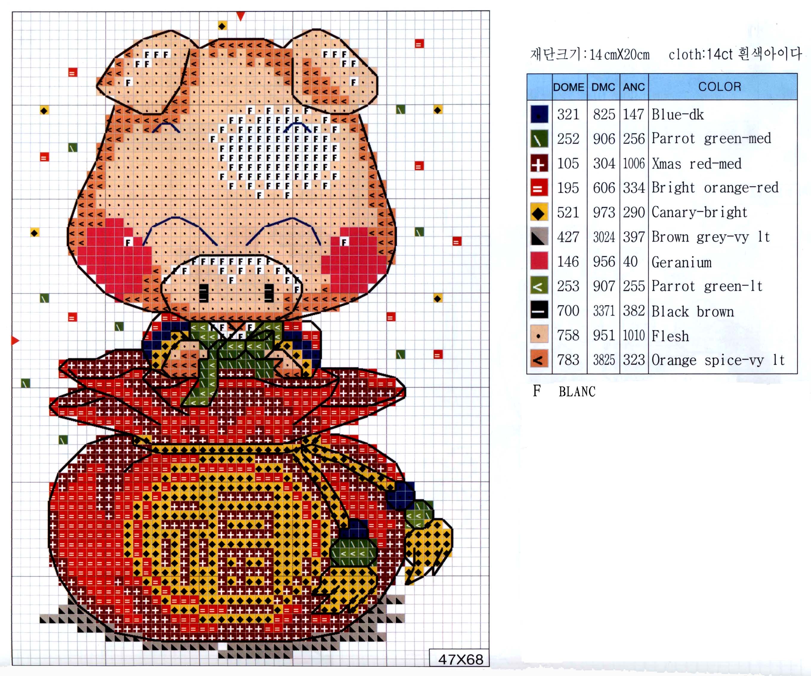 Schema punto croce Cuscini Orientali 02