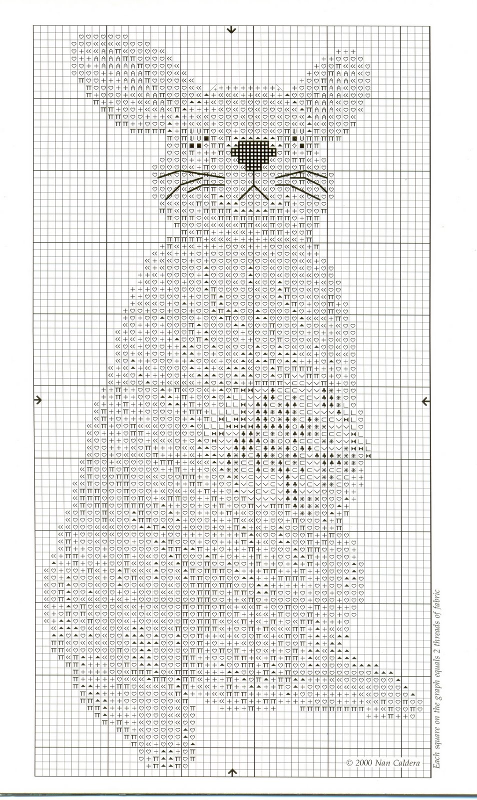 Schema punto croce Cuscino Annabelle 02