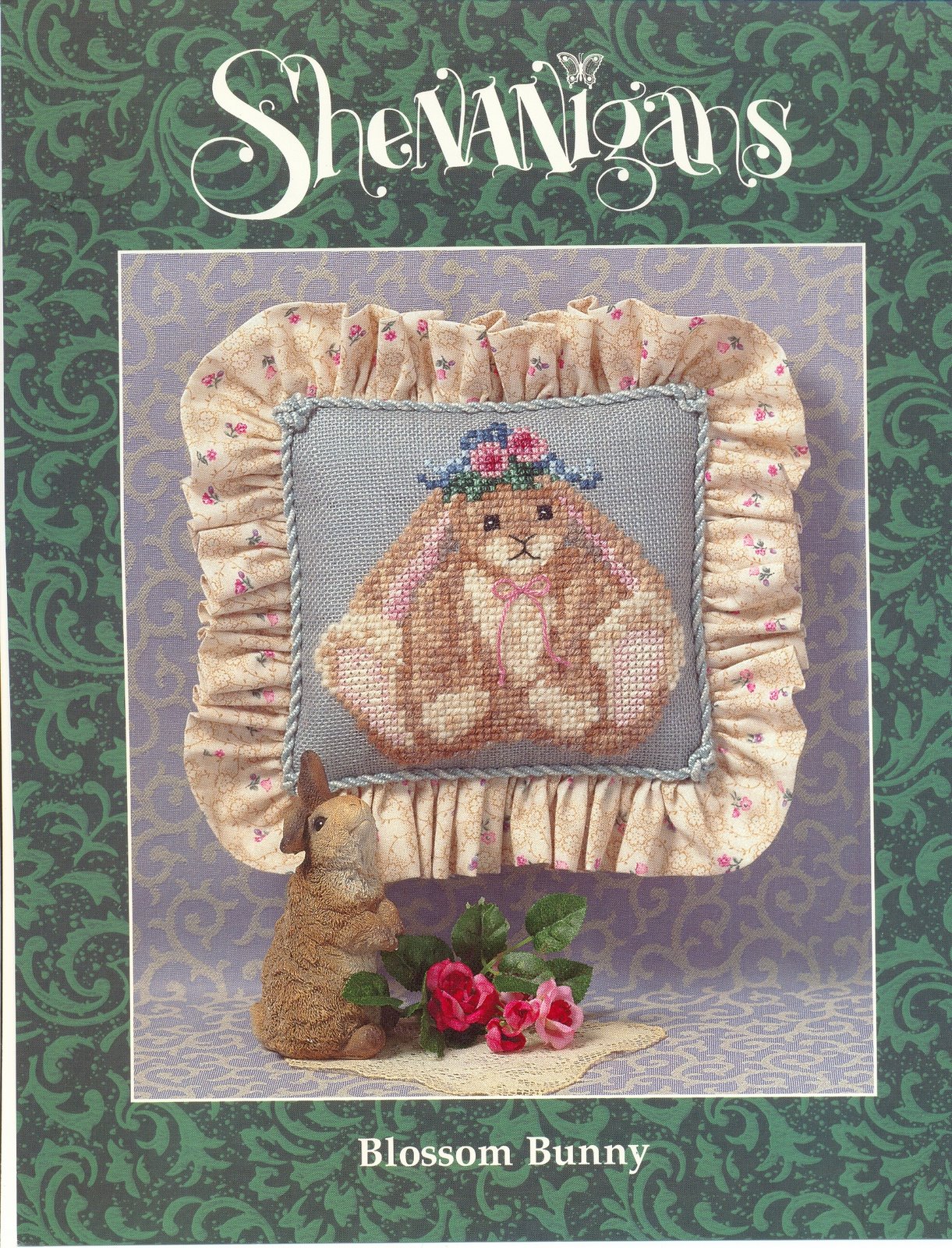 Schema punto croce Cuscino Bunny 01