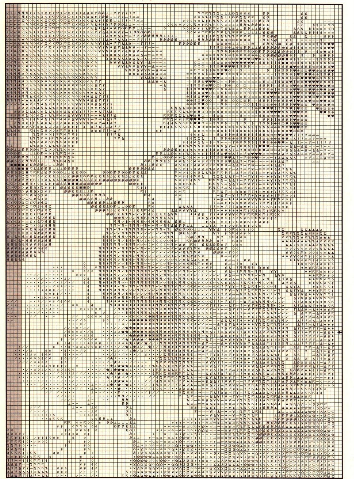 Schema punto croce Cuscino Frutta 09