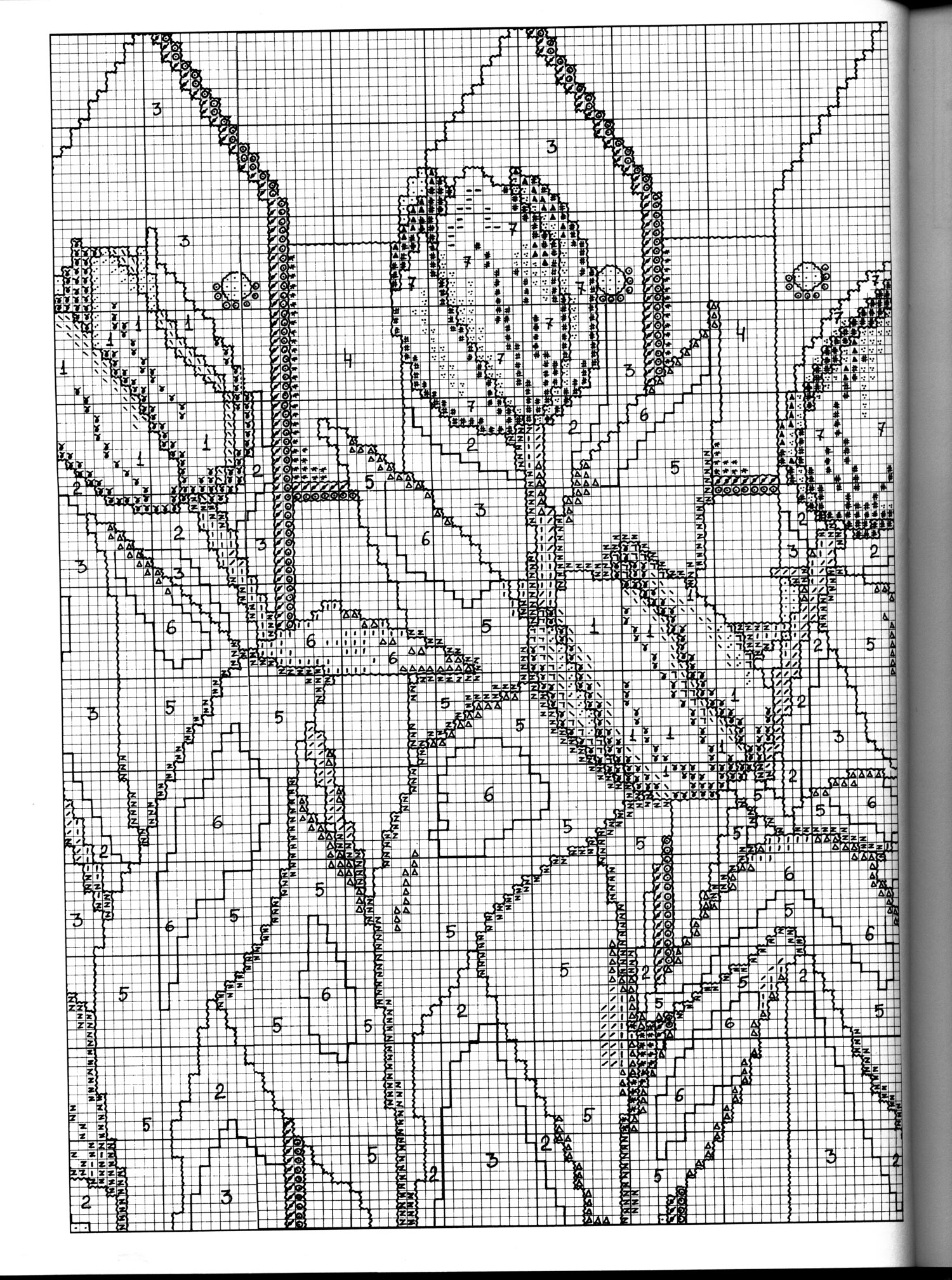 Schema punto croce Papaveri 03