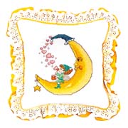 Schema punto croce Bimba Sulla Luna 01