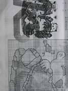 Schema punto croce Bimbi Giapponesi 03