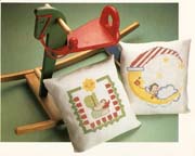 Schema punto croce Cuscini Bimba Luna 01