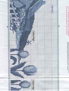 Schema punto croce Cuscini In Azzurro 06