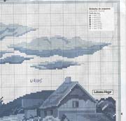 Schema punto croce Cuscini In Azzurro 10