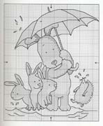 Schema punto croce Cuscino Cane 16