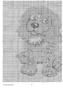 Schema punto croce Cuscino Cane 19