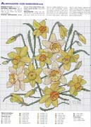 Schema punto croce Cuscino Fiori 25