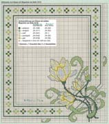 Schema punto croce Cuscino Fiori 57