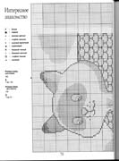 Schema punto croce Cuscino Gatti 16