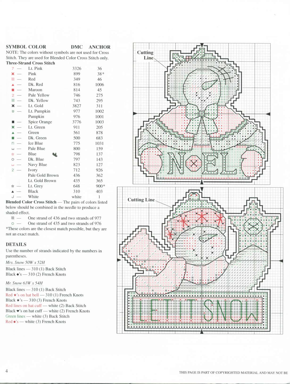 Schema punto croce Decorazione 3d