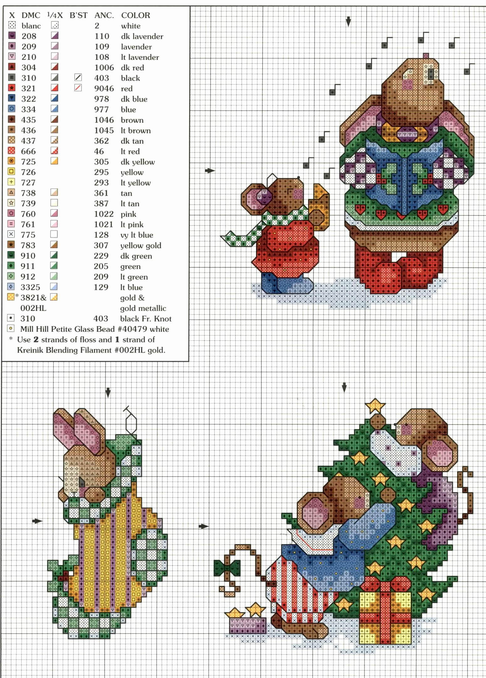 Schema punto croce Decorazione 4g