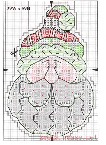 Schema punto croce Decorazione 8b
