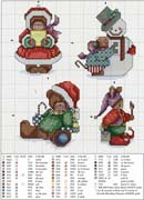 Schema punto croce Decorazione 4h