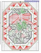 Schema punto croce Ornamenti Natalizi 1f